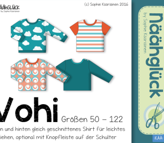eBook – Näähglück Shirt Vohi Gr. 50 - 122
